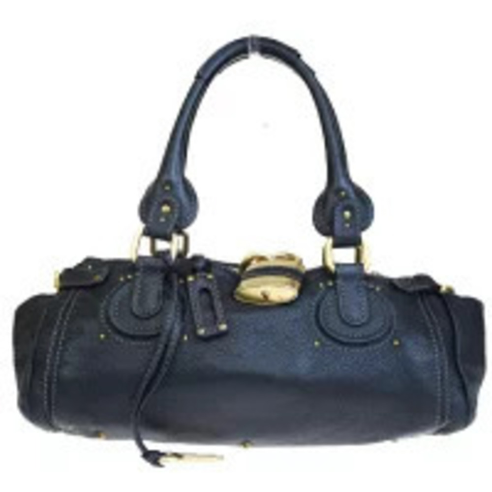Chloe Paddington shoulder bag Handbag black leather padlock